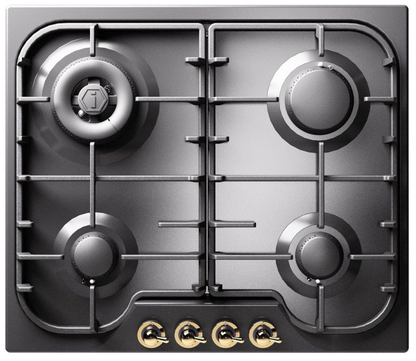 Варочная панель ILVE HCB 60CN/MGB графит (ручки БРОНЗА)