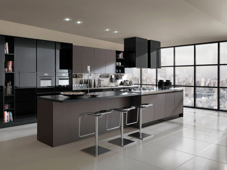 Falmec Design+ LAGUNA isola 60 inox vetro nero (800)